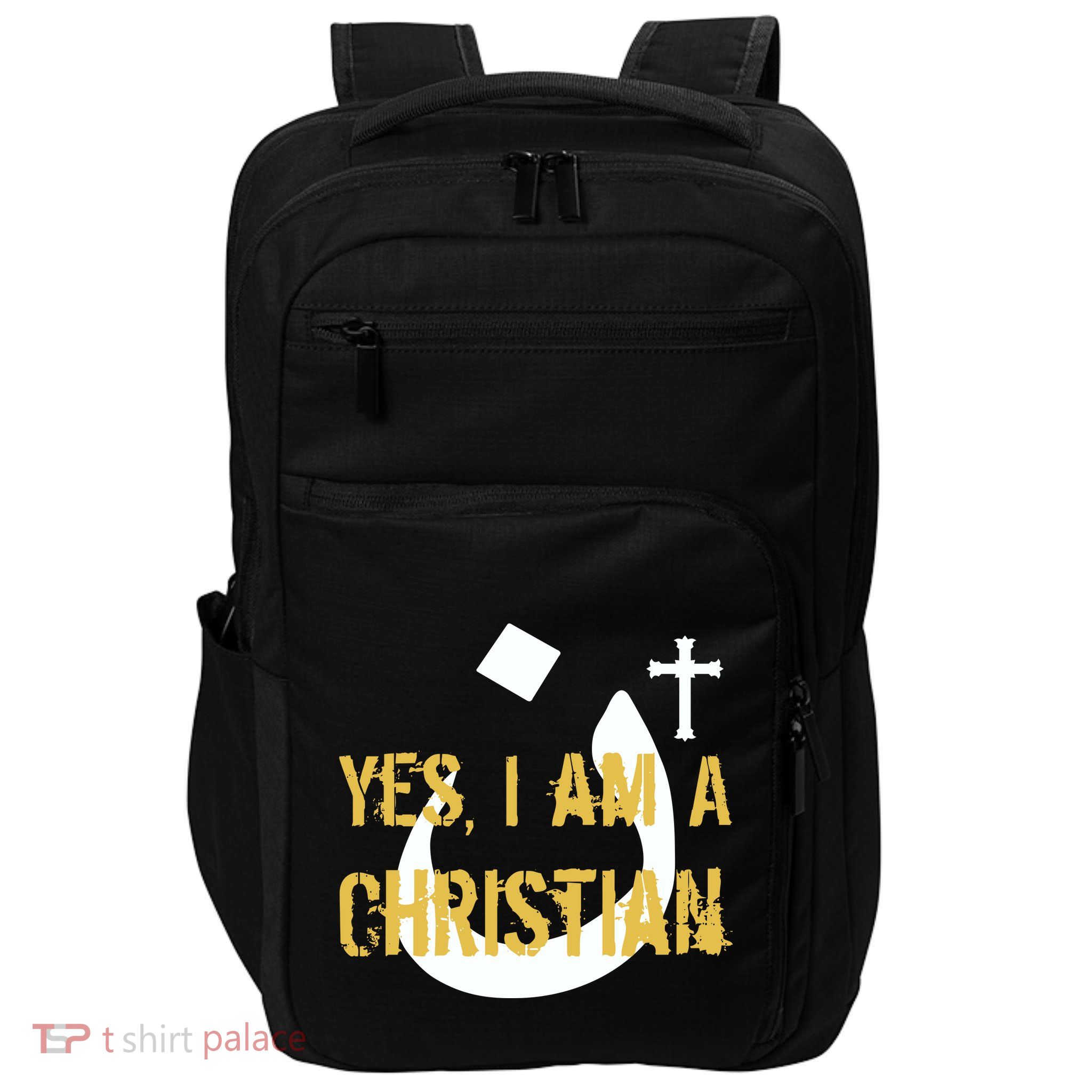 Yes I'm A Nasarani (Christian) Arabic Letter N Impact Tech Backpack