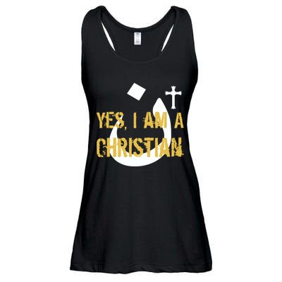 Yes I'm A Nasarani (Christian) Arabic Letter N Ladies Essential Flowy Tank