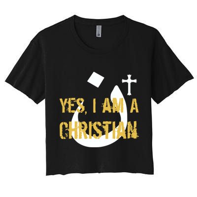 Yes I'm A Nasarani (Christian) Arabic Letter N Crop Top