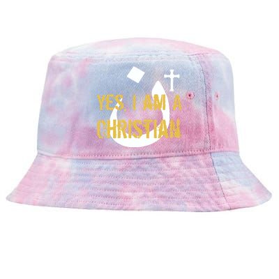 Yes I'm A Nasarani (Christian) Arabic Letter N Tie-Dyed Bucket Hat