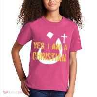 Yes I'm A Nasarani (Christian) Arabic Letter N Kids T-Shirt