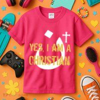 Yes I'm A Nasarani (Christian) Arabic Letter N Kids T-Shirt