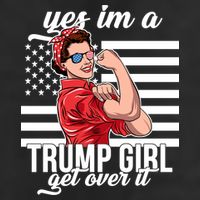Yes I'm A Trump Girl Get Over It Adult Drive Performance Visor