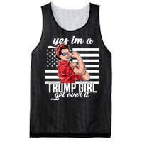 Yes I'm A Trump Girl Get Over It Mesh Reversible Basketball Jersey Tank