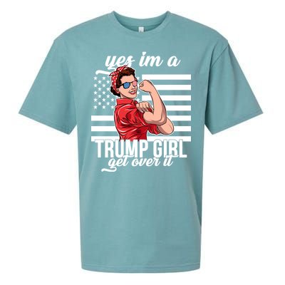 Yes I'm A Trump Girl Get Over It Sueded Cloud Jersey T-Shirt