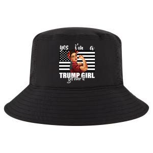 Yes I'm A Trump Girl Get Over It Funny Election Cool Comfort Performance Bucket Hat