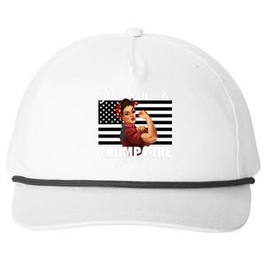 Yes I'm A Trump Girl Get Over It Funny Election Snapback Five-Panel Rope Hat