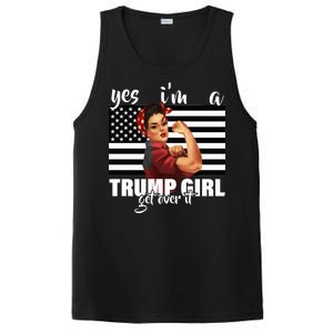 Yes I'm A Trump Girl Get Over It Funny Election PosiCharge Competitor Tank