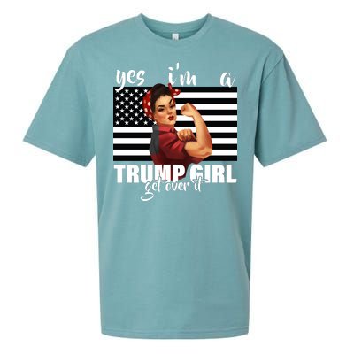 Yes I'm A Trump Girl Get Over It Funny Election Sueded Cloud Jersey T-Shirt