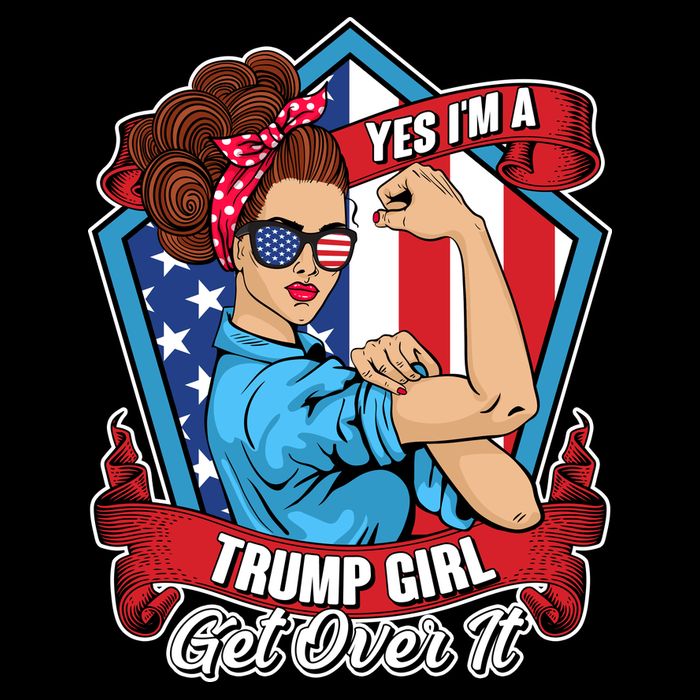 Yes I'm A Trump Girl Get Over It Pro Republican Tall T-Shirt
