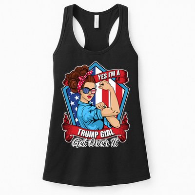 Yes I'm A Trump Girl Get Over It Pro Republican Womens Tank Top