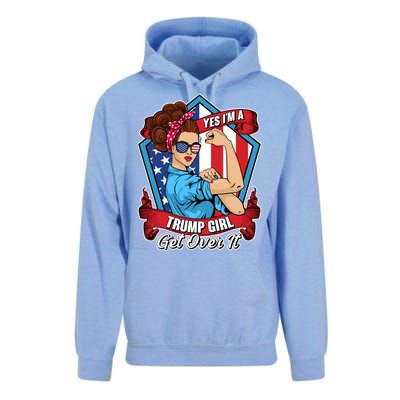 Yes I'm A Trump Girl Get Over It Pro Republican Unisex Surf Hoodie