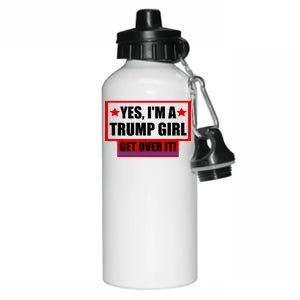 Yes I'm a Trump Girl Get Over It Republican Aluminum Water Bottle