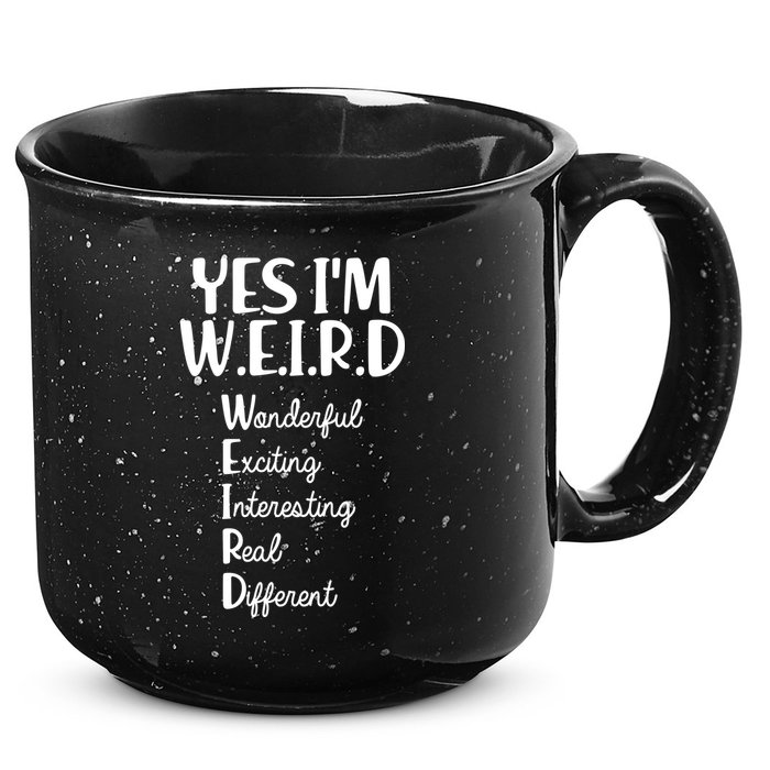 Yes I'm WEIRD 15oz Campfire Ceramic Mug