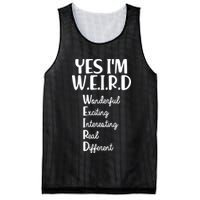 Yes I'm WEIRD Mesh Reversible Basketball Jersey Tank