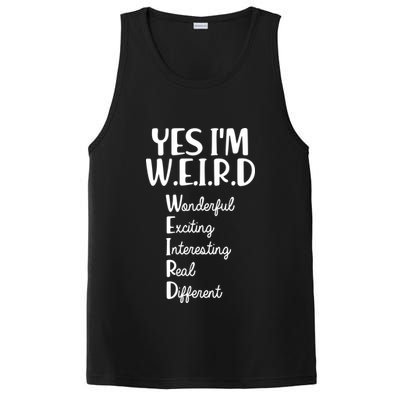 Yes I'm WEIRD PosiCharge Competitor Tank