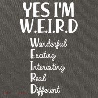 Yes I'm WEIRD Cotton Canvas Backpack