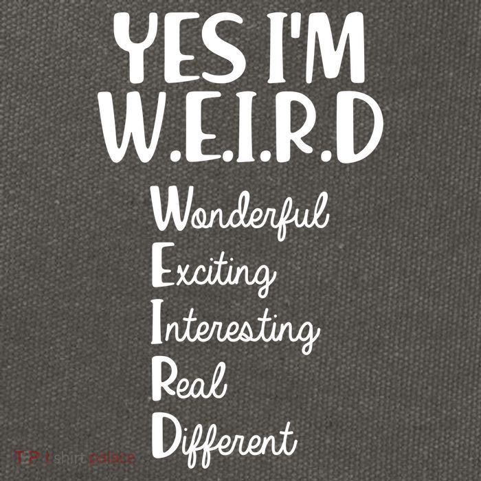 Yes I'm WEIRD Cotton Canvas Backpack