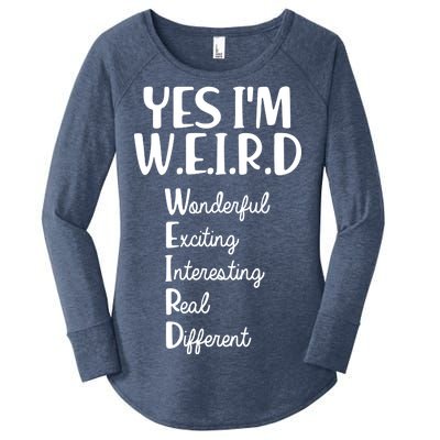 Yes I'm WEIRD Women's Perfect Tri Tunic Long Sleeve Shirt