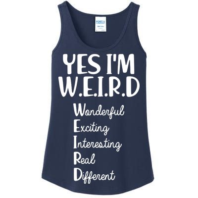 Yes I'm WEIRD Ladies Essential Tank