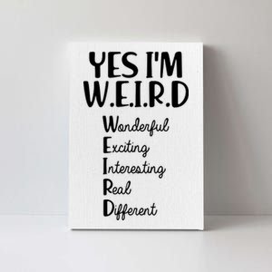 Yes I'm WEIRD Canvas