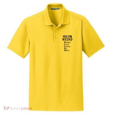 Yes I'm WEIRD Dry Zone Grid Polo