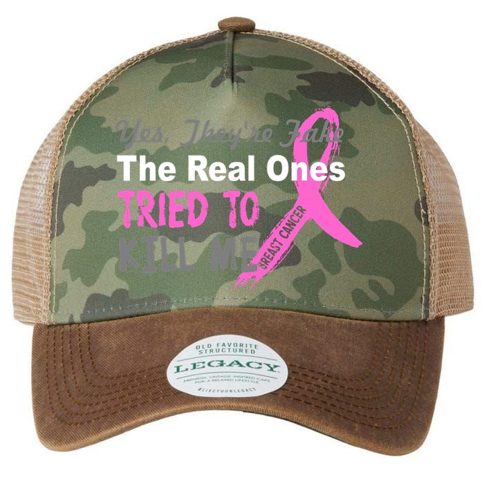 Yes They're Are Fake The Real Ones Tried To Kill Me Legacy Tie Dye Trucker Hat