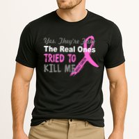 Yes They're Are Fake The Real Ones Tried To Kill Me Cooling Performance Crew T-Shirt