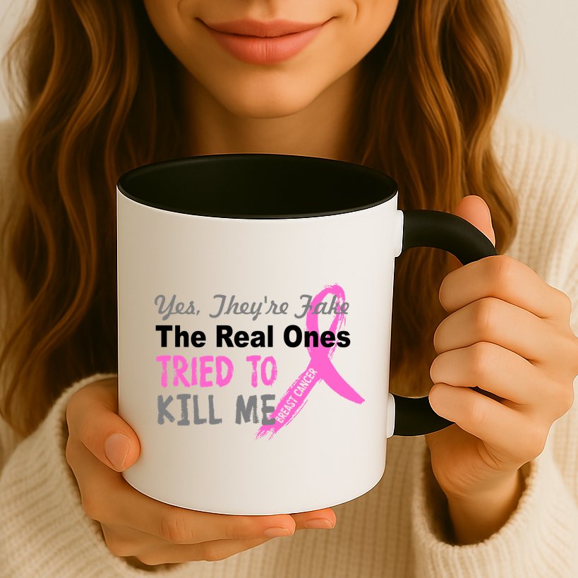 Yes They're Are Fake The Real Ones Tried To Kill Me Mug