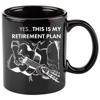 Yes This Is My Retirement Plan Guitar 11oz C Handle Ceramic Mug