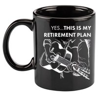 Yes This Is My Retirement Plan Guitar 11oz C Handle Ceramic Mug