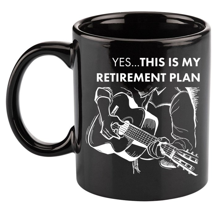 Yes This Is My Retirement Plan Guitar 11oz C Handle Ceramic Mug
