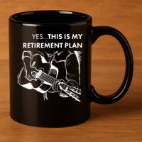 Yes This Is My Retirement Plan Guitar 11oz C Handle Ceramic Mug