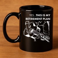 Yes This Is My Retirement Plan Guitar 11oz C Handle Ceramic Mug
