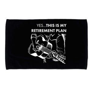 Yes This Is My Retirement Plan Guitar Microfiber Hand Towel