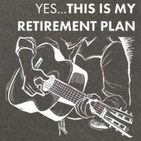 Yes This Is My Retirement Plan Guitar Cotton Canvas Backpack