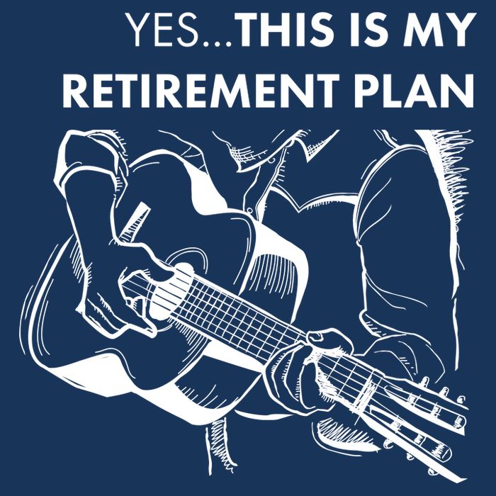 Yes This Is My Retirement Plan Guitar Cooling Performance Crew T-Shirt