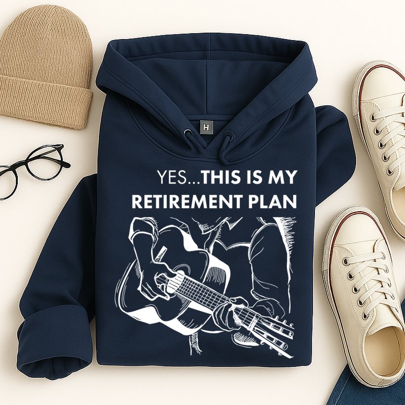 Yes This Is My Retirement Plan Guitar Hoodie