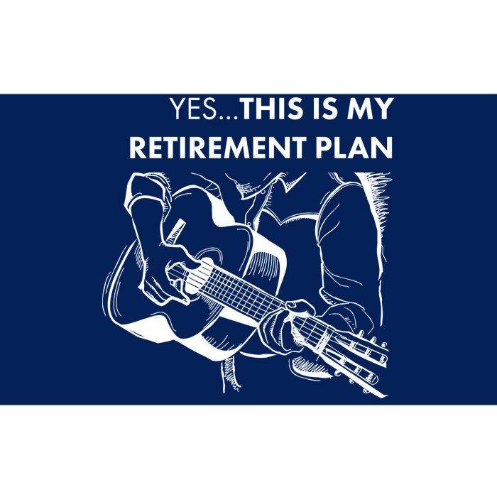 Yes This Is My Retirement Plan Guitar Bumper Sticker