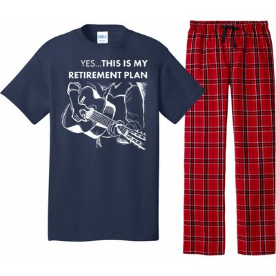 Yes This Is My Retirement Plan Guitar Pajama Set