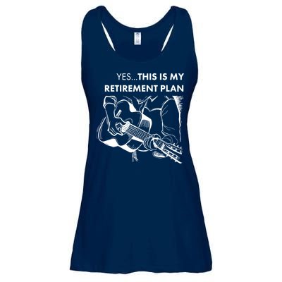 Yes This Is My Retirement Plan Guitar Ladies Essential Flowy Tank