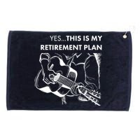 Yes This Is My Retirement Plan Guitar Grommeted Golf Towel