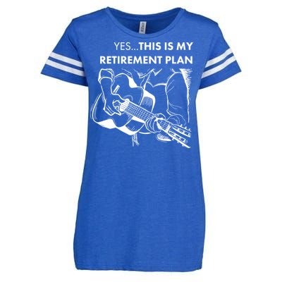 Yes This Is My Retirement Plan Guitar Enza Ladies Jersey Football T-Shirt