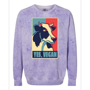 Yes Vegan Cow Colorblast Crewneck Sweatshirt