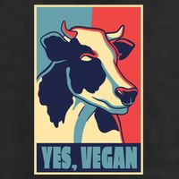 Yes Vegan Cow 11oz C Handle Ceramic Mug