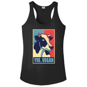 Yes Vegan Cow Ladies PosiCharge Competitor Racerback Tank