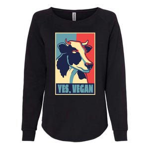 Yes Vegan Cow Womens California Wash Sweatshirt