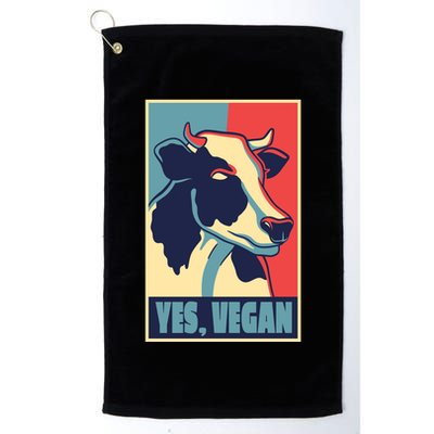 Yes Vegan Cow Golf Towel