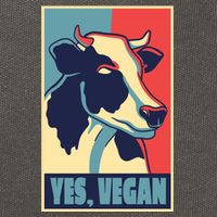 Yes Vegan Cow Cotton Canvas Backpack