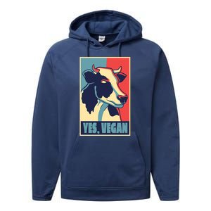 Yes Vegan Cow Performance Fleece Hoodie